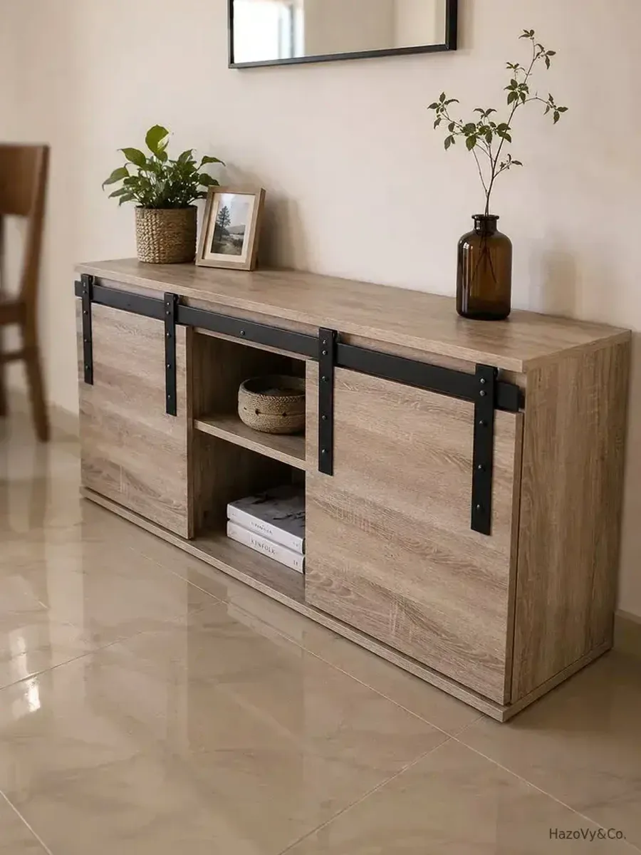 Buffet en bois & métal, sur mesure — HazoVy&Co Antananarivo