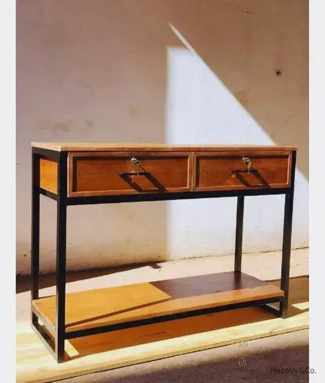 Console en bois & structure métal, sur mesure — HazoVy&Co Antananarivo