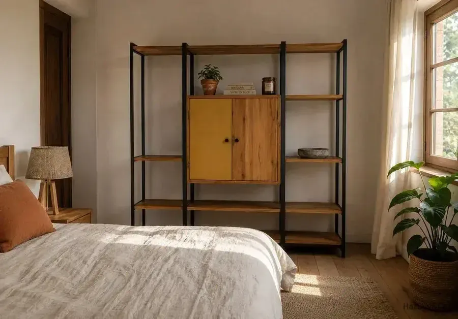 Bibliothèque en bois & bois laqué, sur mesure — HazoVy&Co Antananarivo