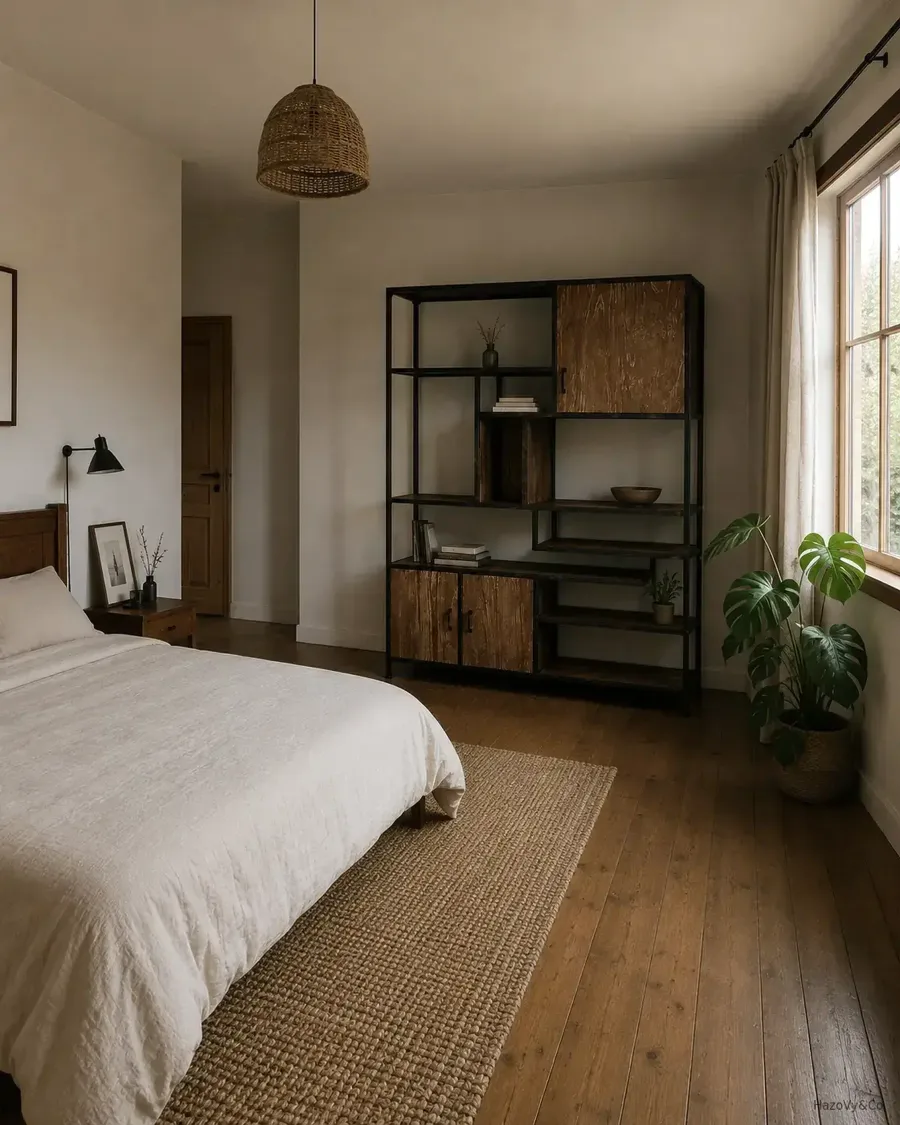 Bibliothèque en bois & métal noir, sur mesure — HazoVy&Co Antananarivo