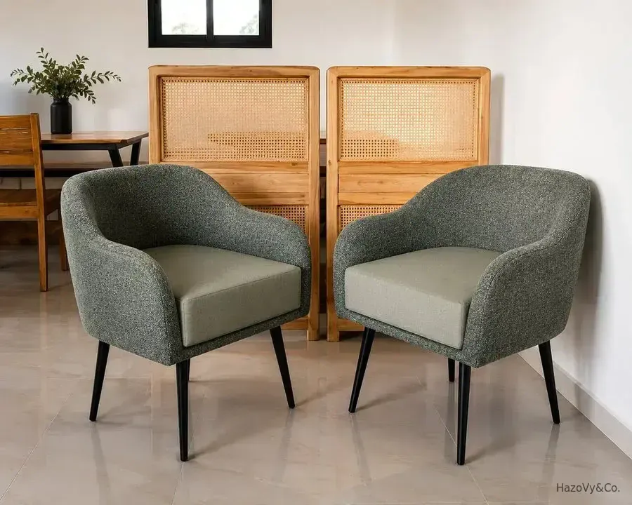 Canapé en tissu & pieds bois, sur mesure — HazoVy&Co Antananarivo