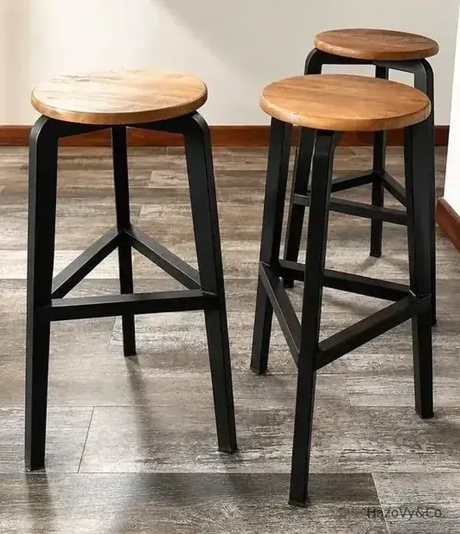 Chaise en bois, corde & métal, sur mesure — HazoVy&Co Antananarivo